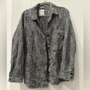Abercrombie & Fitch Black and White Flannel